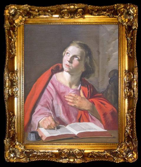 framed  Frans Hals Johannes de Evangelist schrijvend, ta009-2